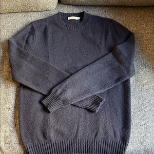 Men's Suitsupply 100% Cashmere Navy Sweater